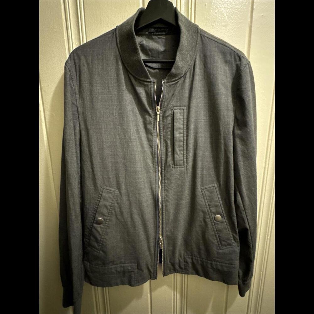 ⭐️ SUITSUPPLY WOOL SUPER 120'S VITALE BARBERIS CANONICO BOMBER  JACKET  LARGE ⭐️